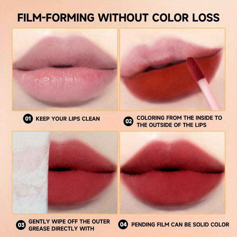1PC Matte Liquid Lipstick Makeup, Matte liquid Long-Lasting Wear Non-Stick Cup Not Fade Waterproof Lip Gloss Zpaxo