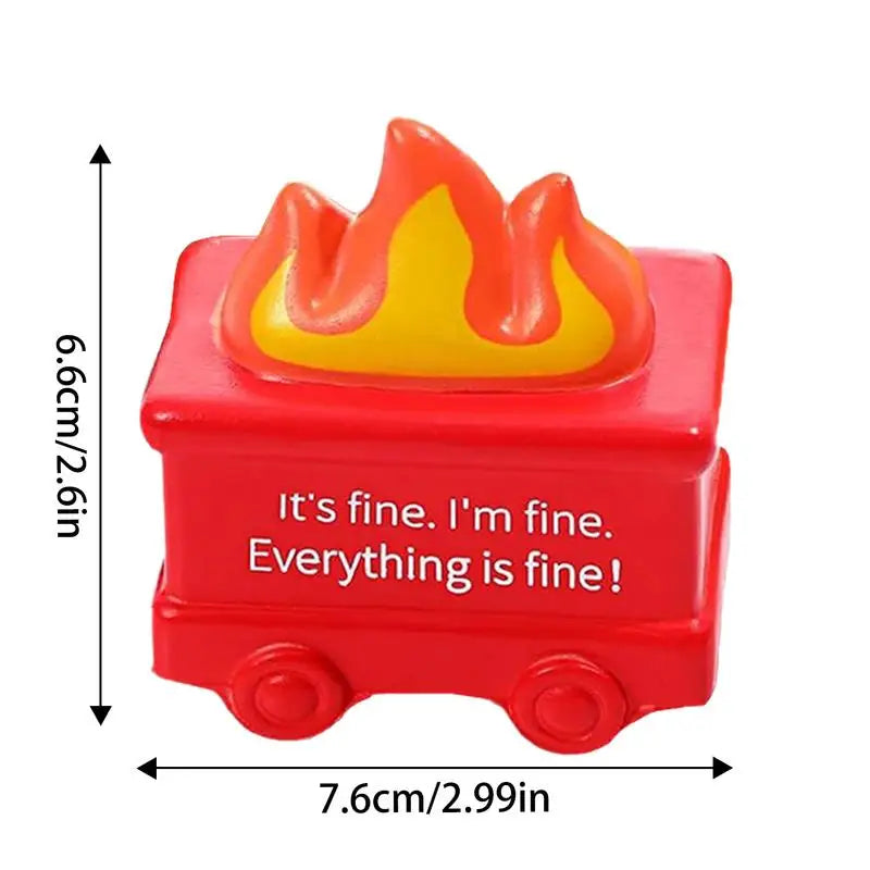 Dumpster Fire Fidget Toy Dumpster Fire Desk Accessories Portable Humorous Toy For Coworker Teacher Employee Adults Kids Zpaxo