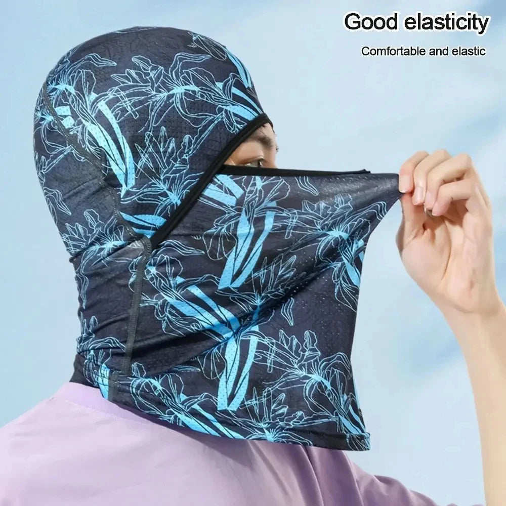 Sports Face Mask Cool Summer Ice Silk Cycling Full Hat Sun Protection