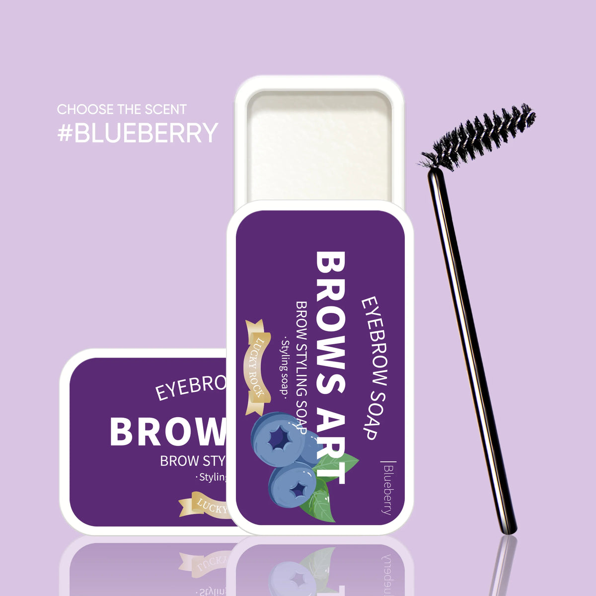 Four-color versatile eyebrow styling cream, waterproof eyebrow styling gel, eyebrow soap, refreshing, long-lasting and natural Zpaxo H8025-lanmei