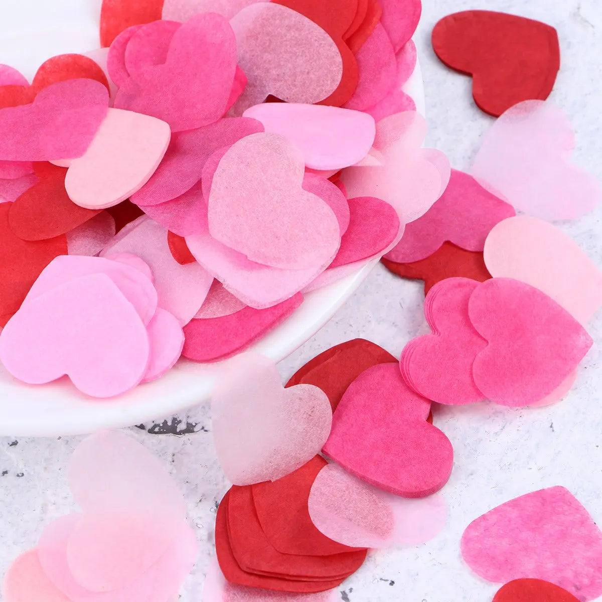 Pink Love Heart Shaped Biodegradable Confetti Wedding Birthday Party