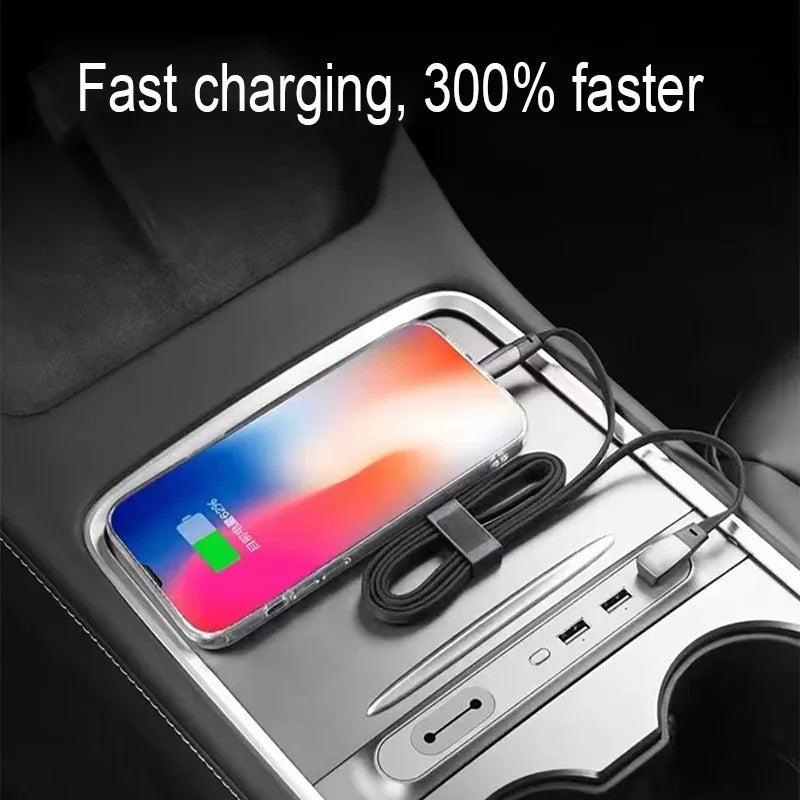 60W USB-C Elbow Fast Charging Cable for Tesla Model 3 & Y