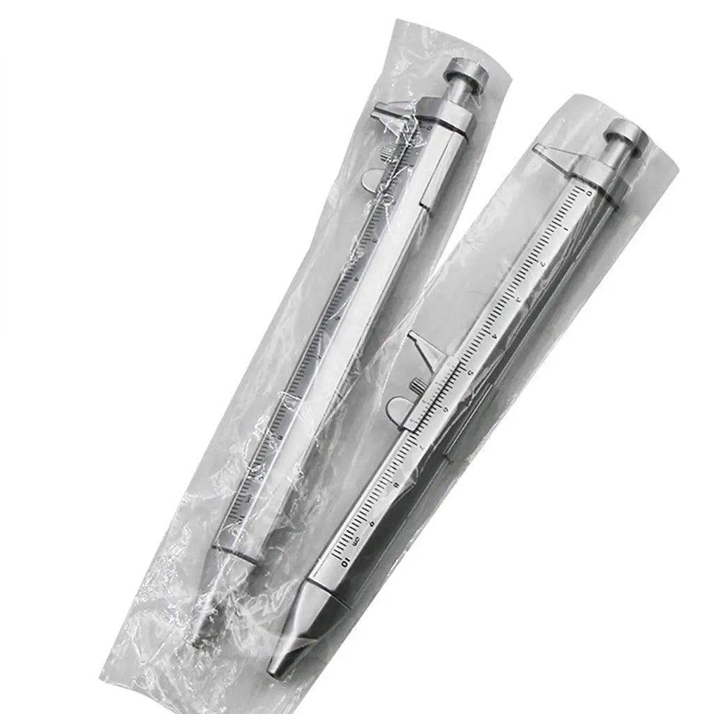 Vernier Caliper Ballpoint Pen – 1mm Refillable Novelty Ruler Pen