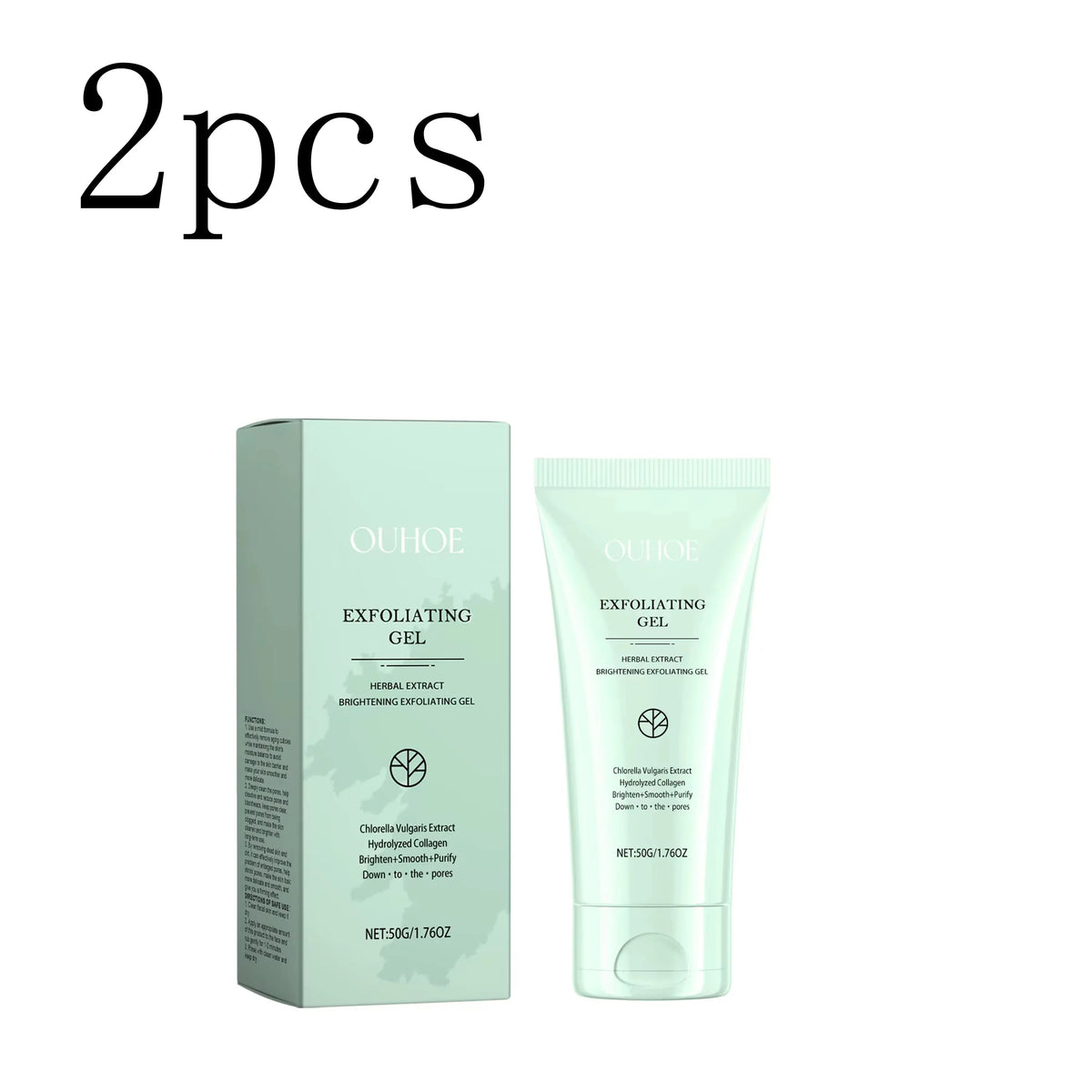 Exfoliating Peeling Gel Remove Dead Skin Dark Spot Deep Cleaning Purifying Brighten Tighten Pores Nourishing Repair Facial Scrub Zpaxo 2boxed