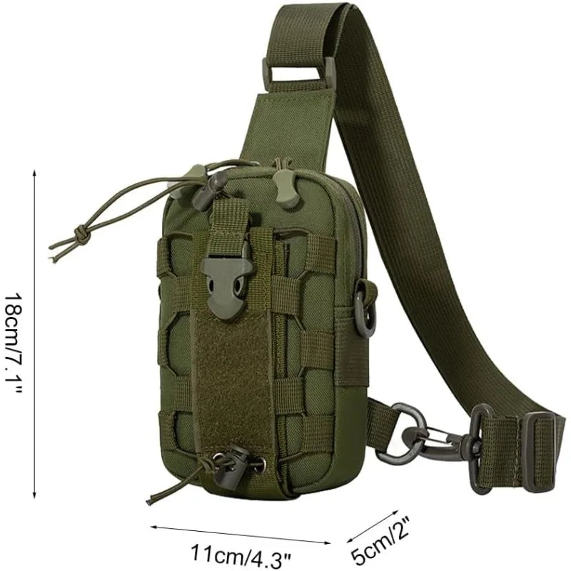 Tactical Waist Bag – Crossbody Chest & Water Bottle Carrier