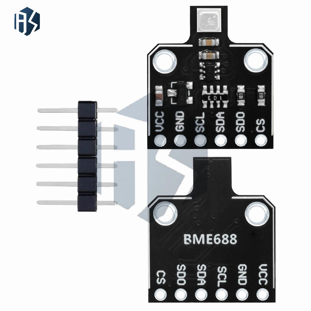 1PC BME688 AI Smart Environmental Sensor Module – Temperature/Humidity/Pressure/Gas Detection with I2C for Arduino Zpaxo