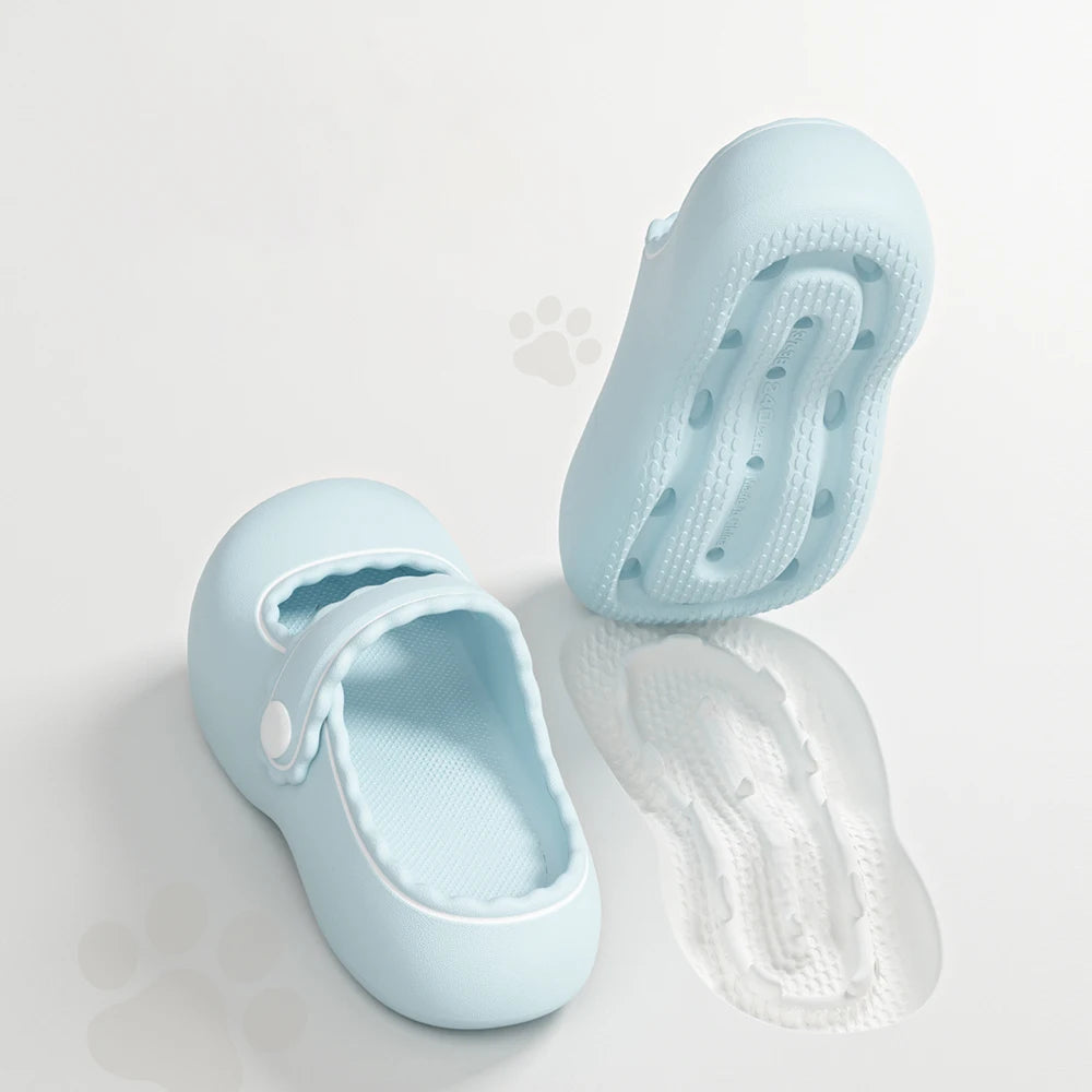 Women Mary Jane EVA Slippers Thick Sole Non Slip Summer Shoes Cute