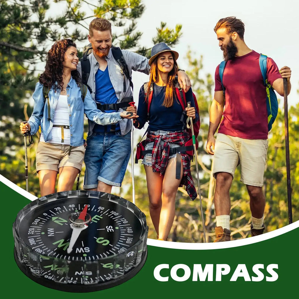 Orienteering Compass Multifunctional Exploration Gears Boating Navigation Compasses for Women Boys Girls Youth Teens Survival Zpaxo