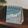 2026 Landscape Mini Desk Calendar Creative Coil Calendar Planner Desktop Ornament Decoration Office Stationery Zpaxo A1