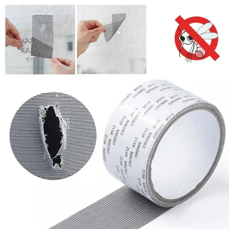 Anti-Mosquito Mesh Window Net Screen Repair Tape Patch Waterproof Self-adhesive Repair Tool Broken Hole New Zpaxo