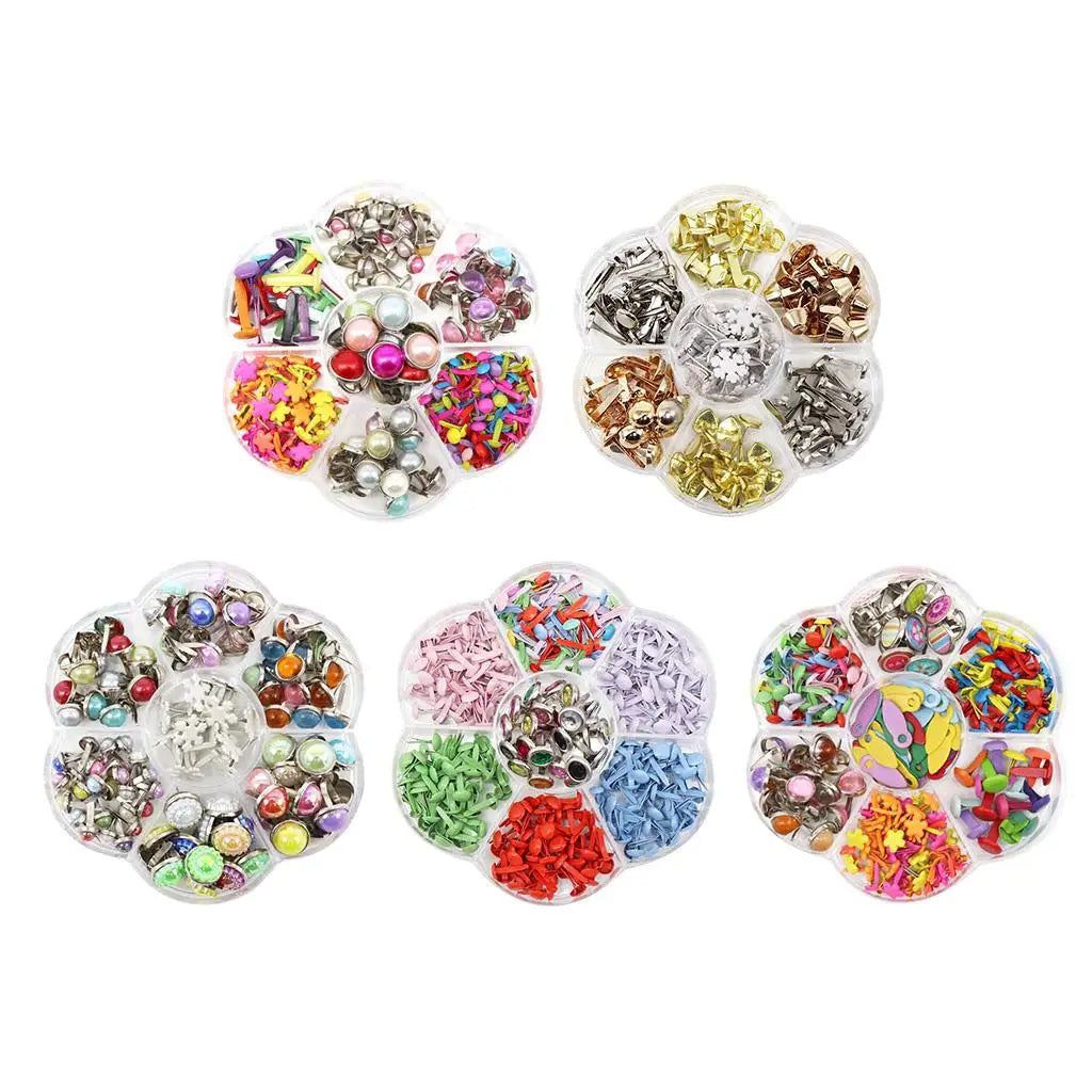 Mini Brads Metal Clips Bag Closure Craft Scrapbooking Handicrafts DIY Zpaxo