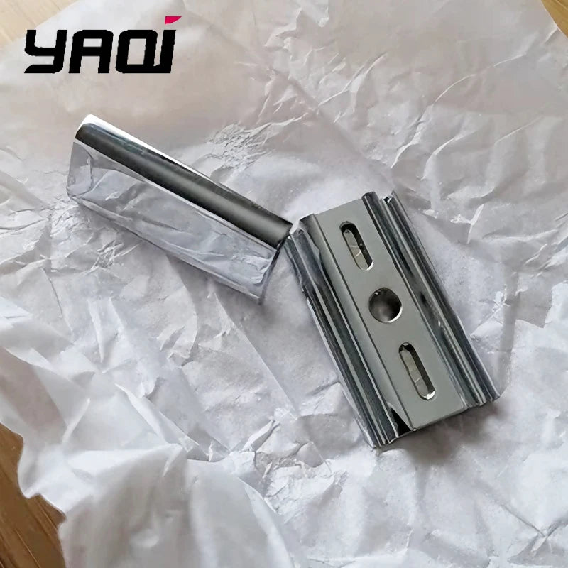2026 Flash Sale Yaqi Chrome Color Mercury Men Safety Razor Head With A Blade Gap Of 1.25mm And Weight Of 45g Comfortable Shave Zpaxo