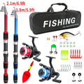 Telescopic Carbon Lure Rod & Reel Set – 1.8m / 2.1m Complete