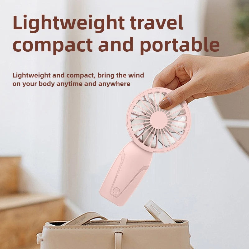 Portable Handheld Small Fan ABS Lightweight Cute Appearance USB Zpaxo