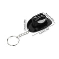 Cowboy Keychain Vintage Hat Shape Bottle Opener Car Keyring Men