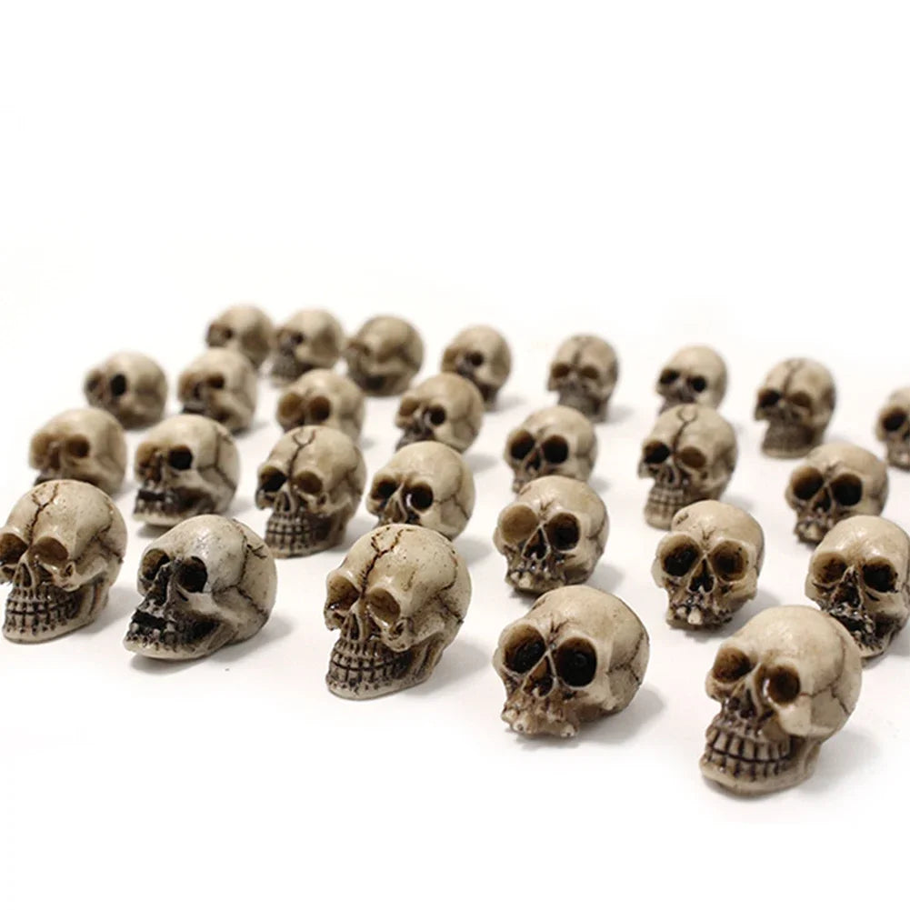 Gothic Skull Sculptures Decorative Halloween Skeleton Model Festival