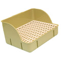 Rabbit Litter Box Durable Small Animals Litter Tray Corner Toilet Box for Ferrets Guinea Pigs Hamster Rats Cage Accessories Zpaxo green pp mesh