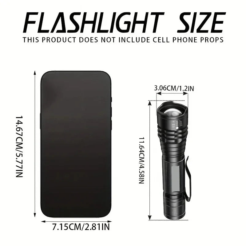 395nm UV Flashlight – Zoomable LED Black Light Torch