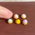 ▶1/5Pcs Miniature Dollhouse Cream Cake Dessert Christmas Strawberry Ice Cream Cup Pretend Play Kitchen For Kids Toy Accessories Zpaxo A2
