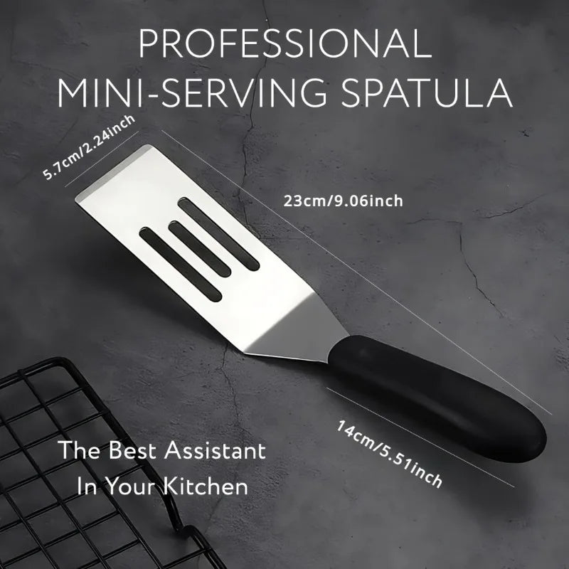 Stainless Steel Spatula Small Metal Turner Brownie Cookie Lasagna Pie