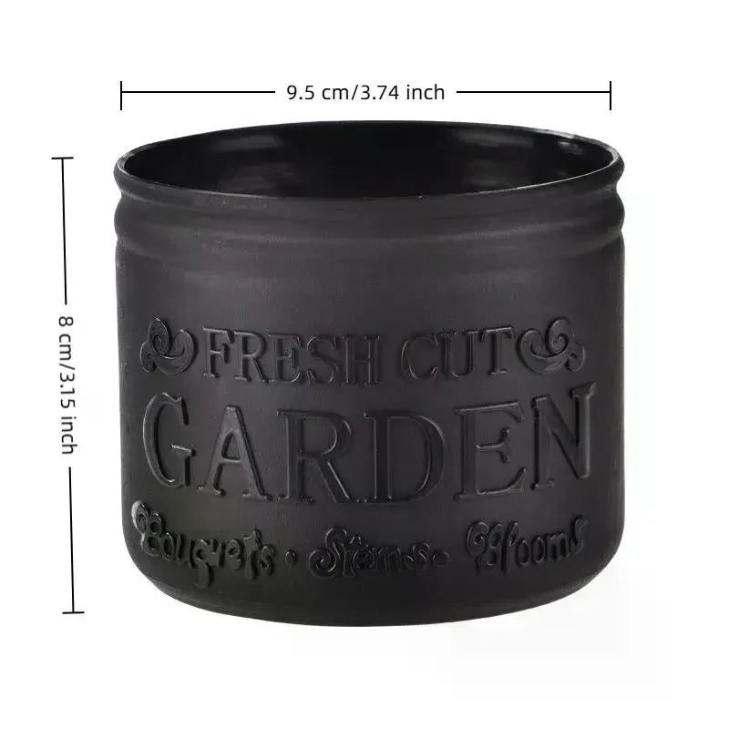 Round Planters Succulents Plant Pot Flower Pot Office Desktop Balcony Home Garden Decoration Outdoor Potted Zpaxo
