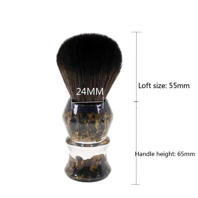Yaqi 24mm Deep Stones Synthetic Shaving Brush – Resin Handle Wet Shaving Brush Zpaxo