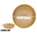 Cooking Paper Air Fryer Disposable Paper Square Round Baking Barbecue Plate NonStick Mat Kitchen Oven Oil Absorbing Paper Tool Zpaxo 20CM-Round 100PCS