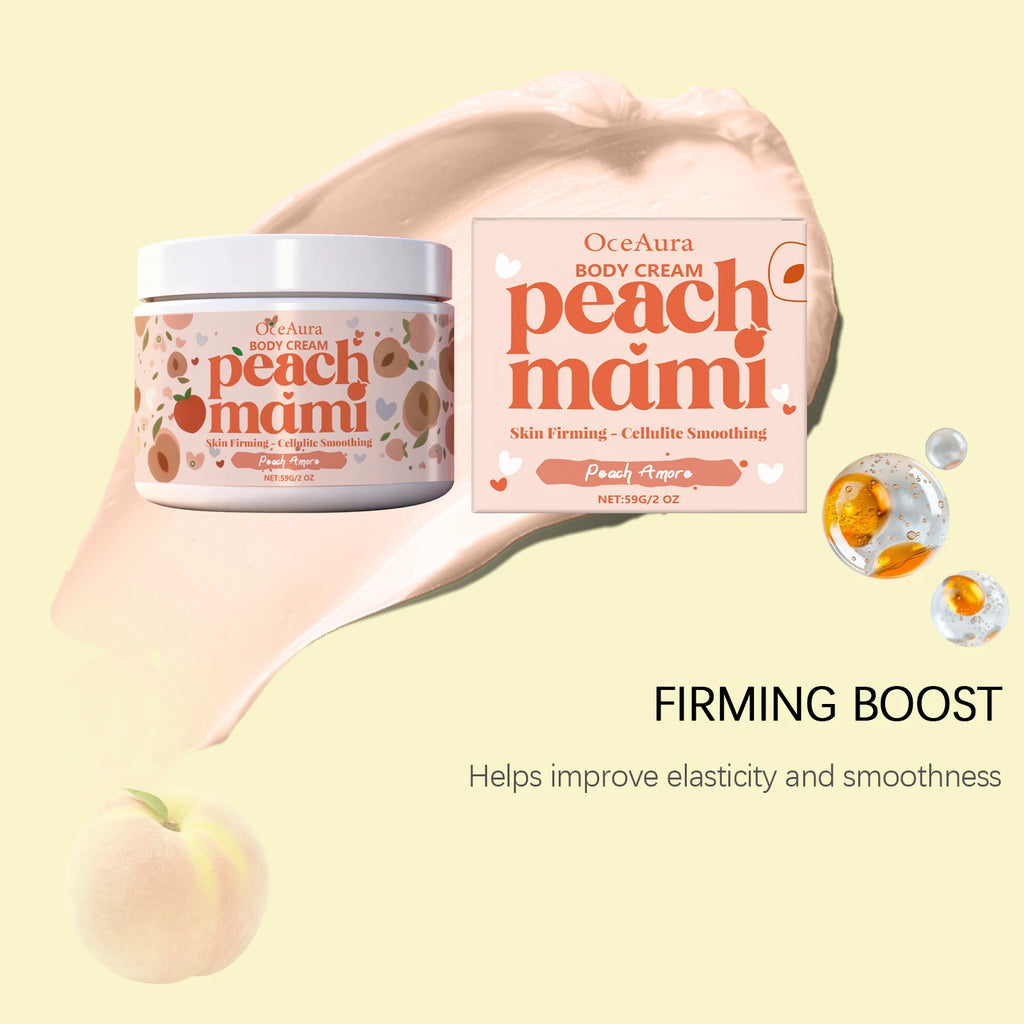 Peach Firming Body Cream Moisturizing Tightening Lifting Smoothing Skin Daily Use for Elastic Nourished & Protected Skin Zpaxo