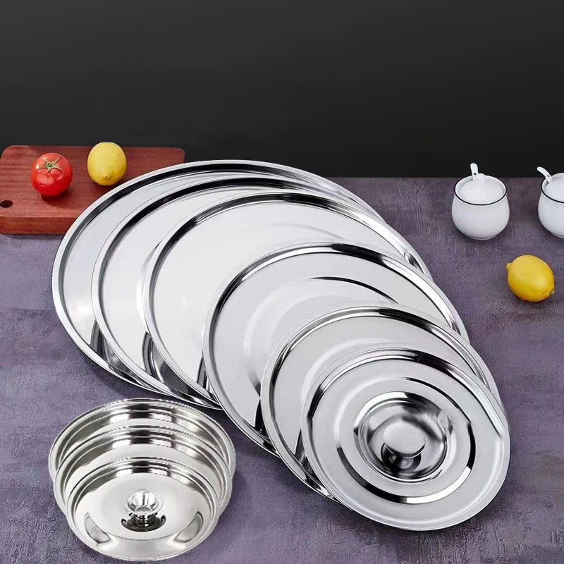 Durable 10- Stainless Steel Pot Lid Thick Replacement Cover Saucepans Zpaxo