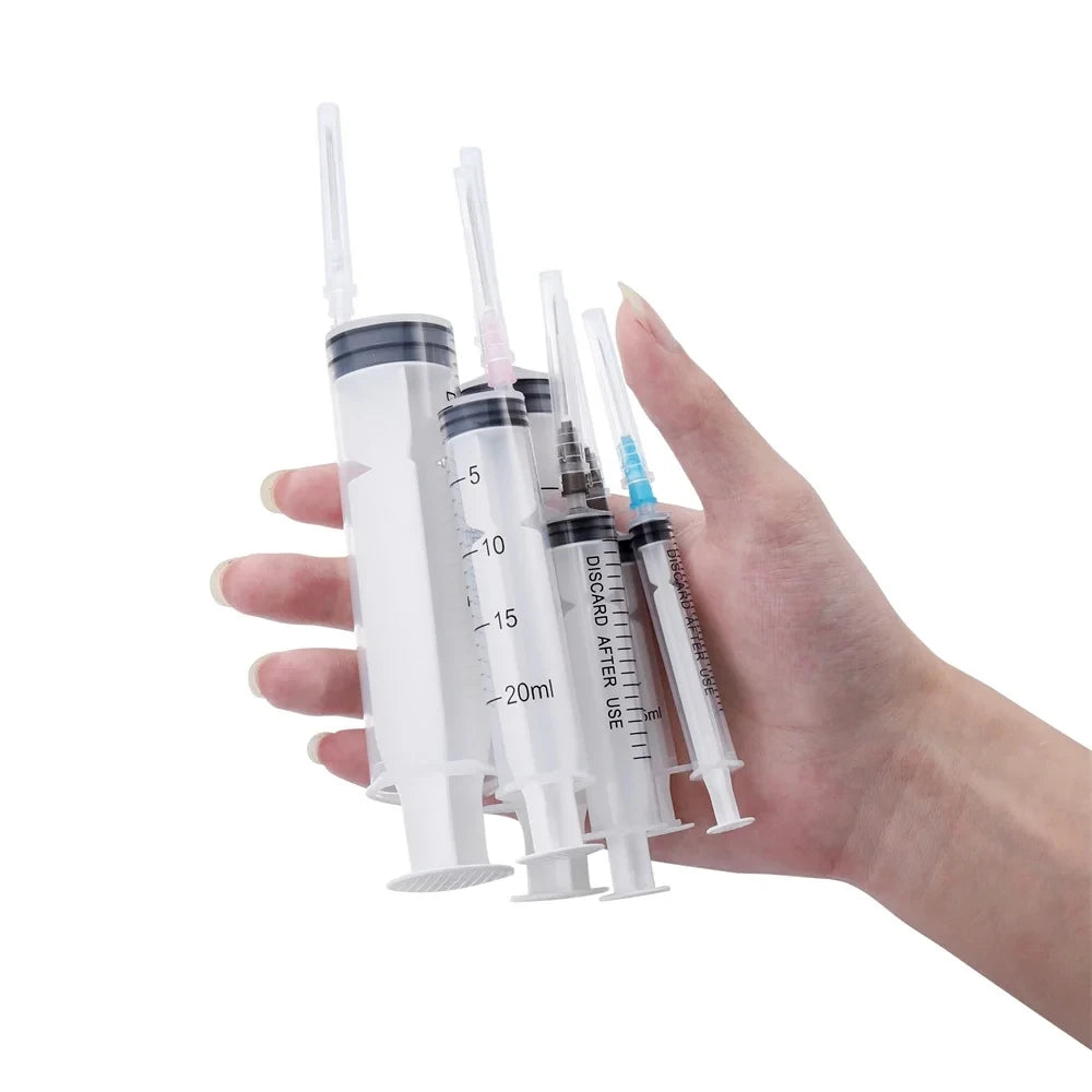 1Pcs 3-60ml Syringe Epoxy Resin Shaker with Dispense Needles for DIY Jewelry Resin Mold Charms Liquid Injection Pipette Tools Zpaxo