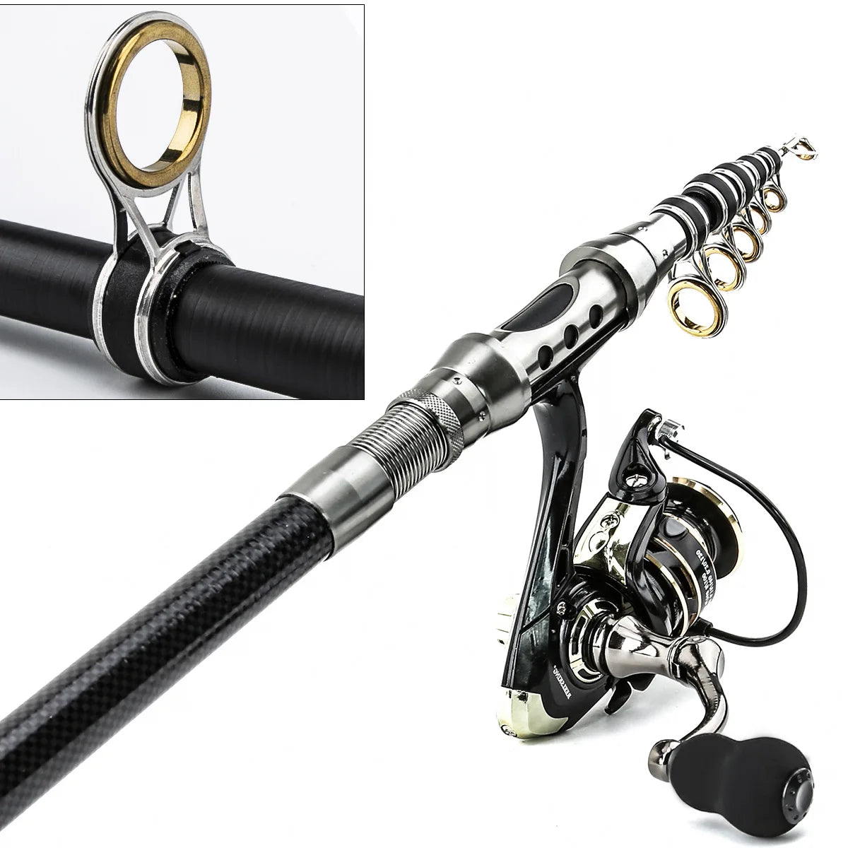 Telescopic Lure Fishing Rod Set – Baitcasting Sea & Lake Rod