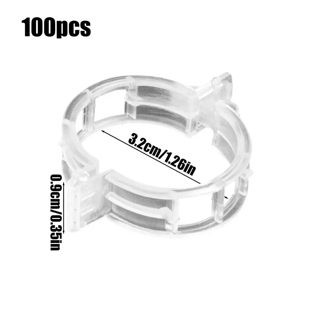100-Pack Plant Support Clips – Trellis Stake Clips for Garden Plant Support Clips Zpaxo 100Pcs
