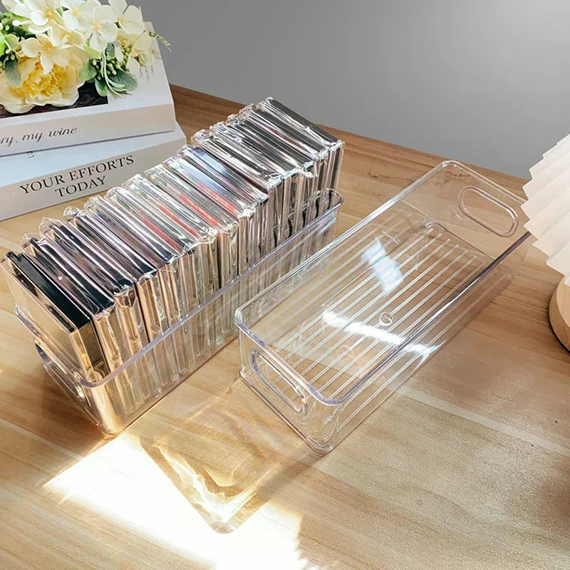 Makeup Organizer False Eyelashes Glue Pallet Holders Transparent Eyelash Storage Box Grafting Eyelashes Extension Zpaxo