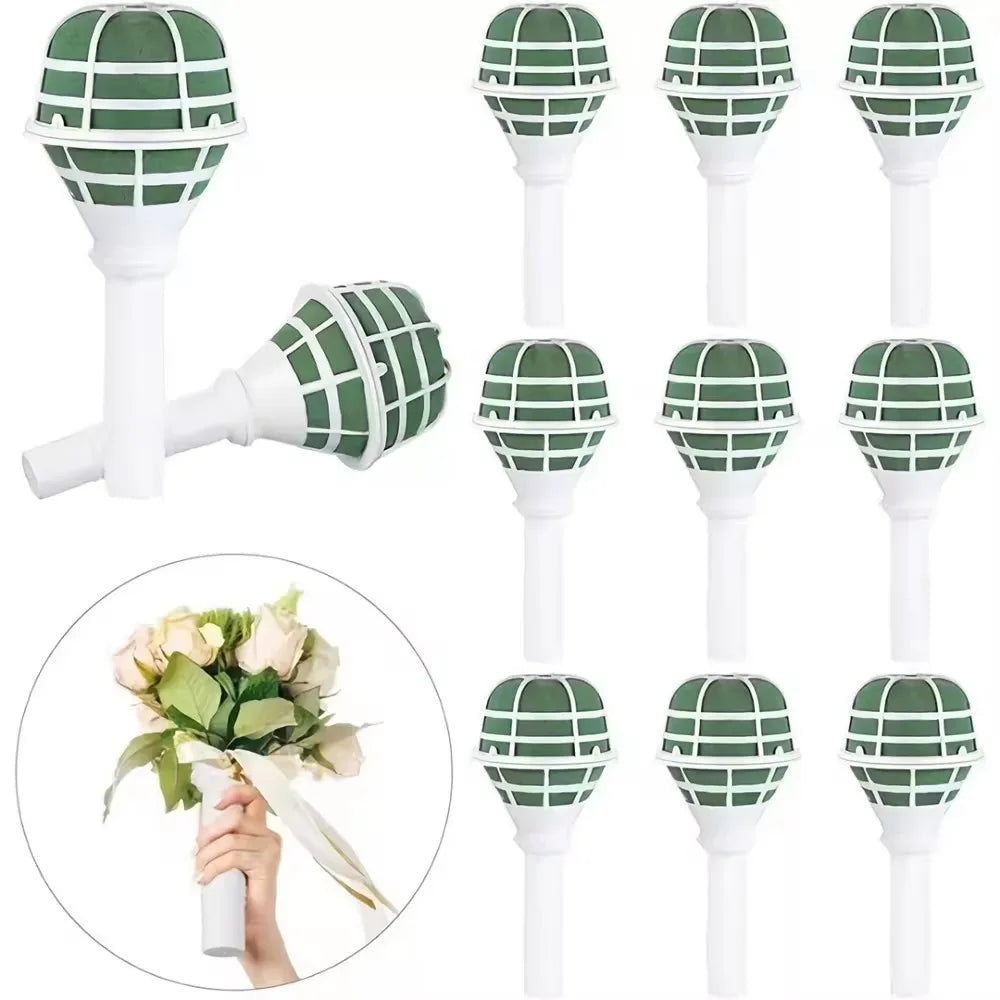 Foam Bouquet Handle Holder Floral DIY Wedding Decor Artificial Flower