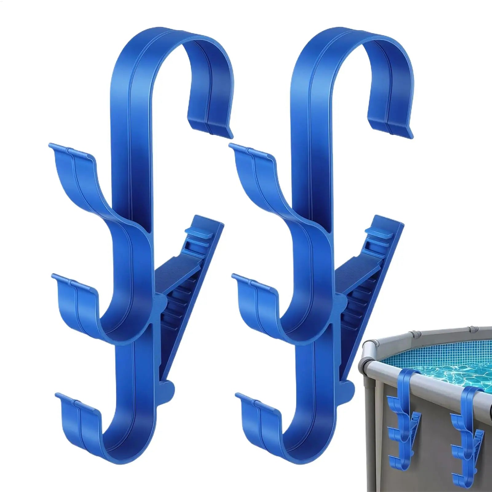 Universal Pool Equipment Storage Hooks Adjustable Waterproof Wall