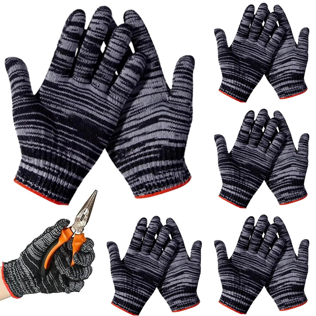 Nylon Work Gloves Non-Slip Wear-Resistant | 3, 6 or 12 Pairs