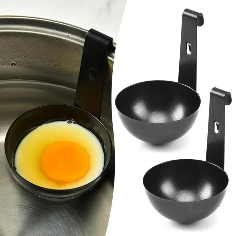 1-2pcs Stainless Steel Poached Egg Cup Poaching Cups High Temperature Resistance Egg Cup Kitchen Tools Egg Boiler Cooking Cups Zpaxo