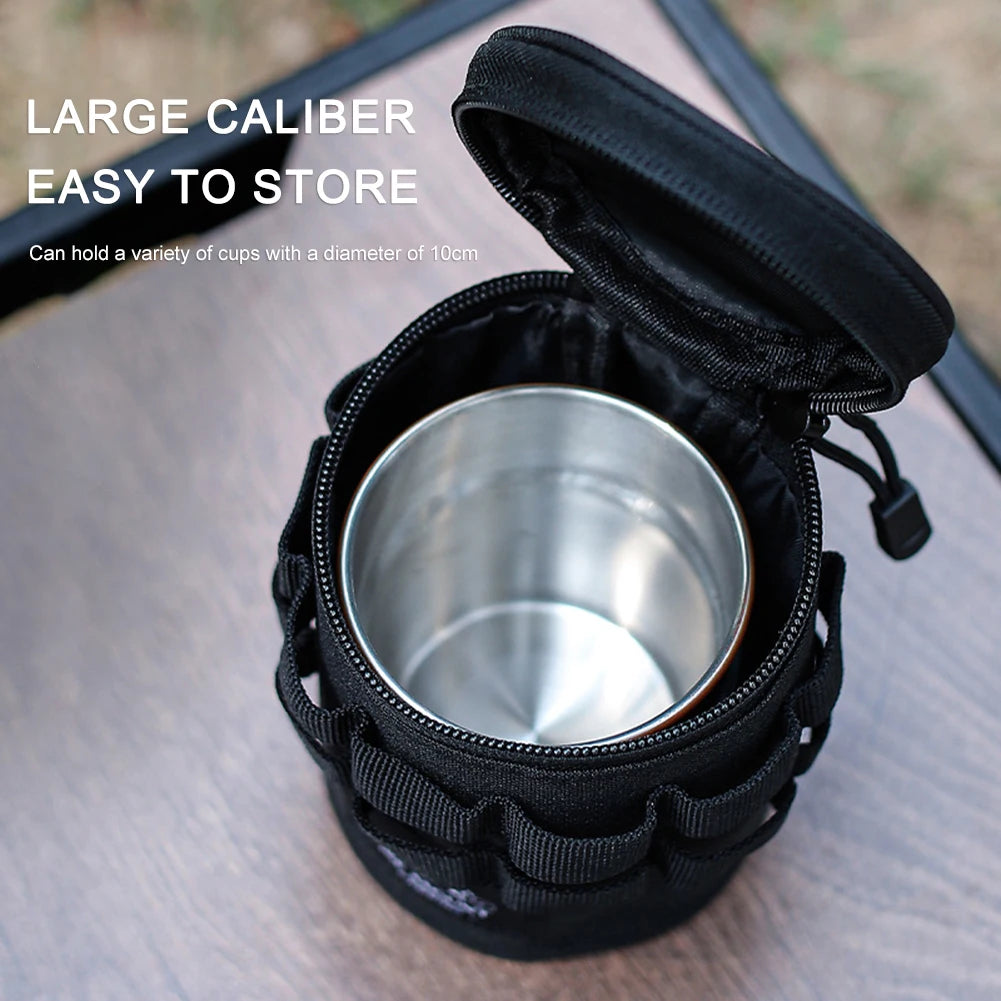 Camping Storage Bag S/L Lightweight Accessory Bag with Hanging Holes Lights Storage Bag with Handle Camping Supplies Zpaxo