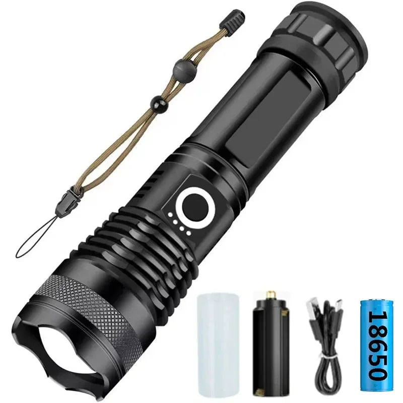 ESMARTER X71 USB Rechargeable LED Flashlight | Zoomable Torch