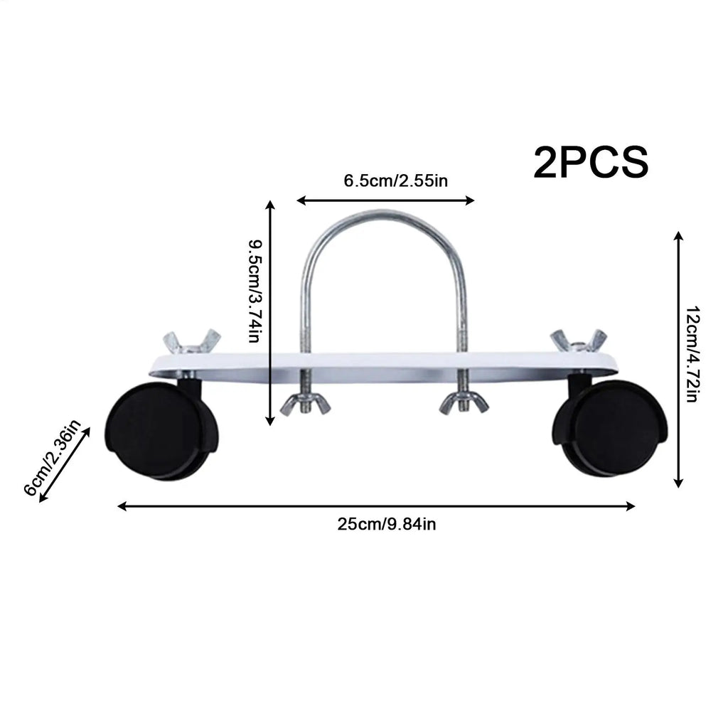 Mobile Pulley Bracket 2 Electric Heater Frame Base 360 Degree