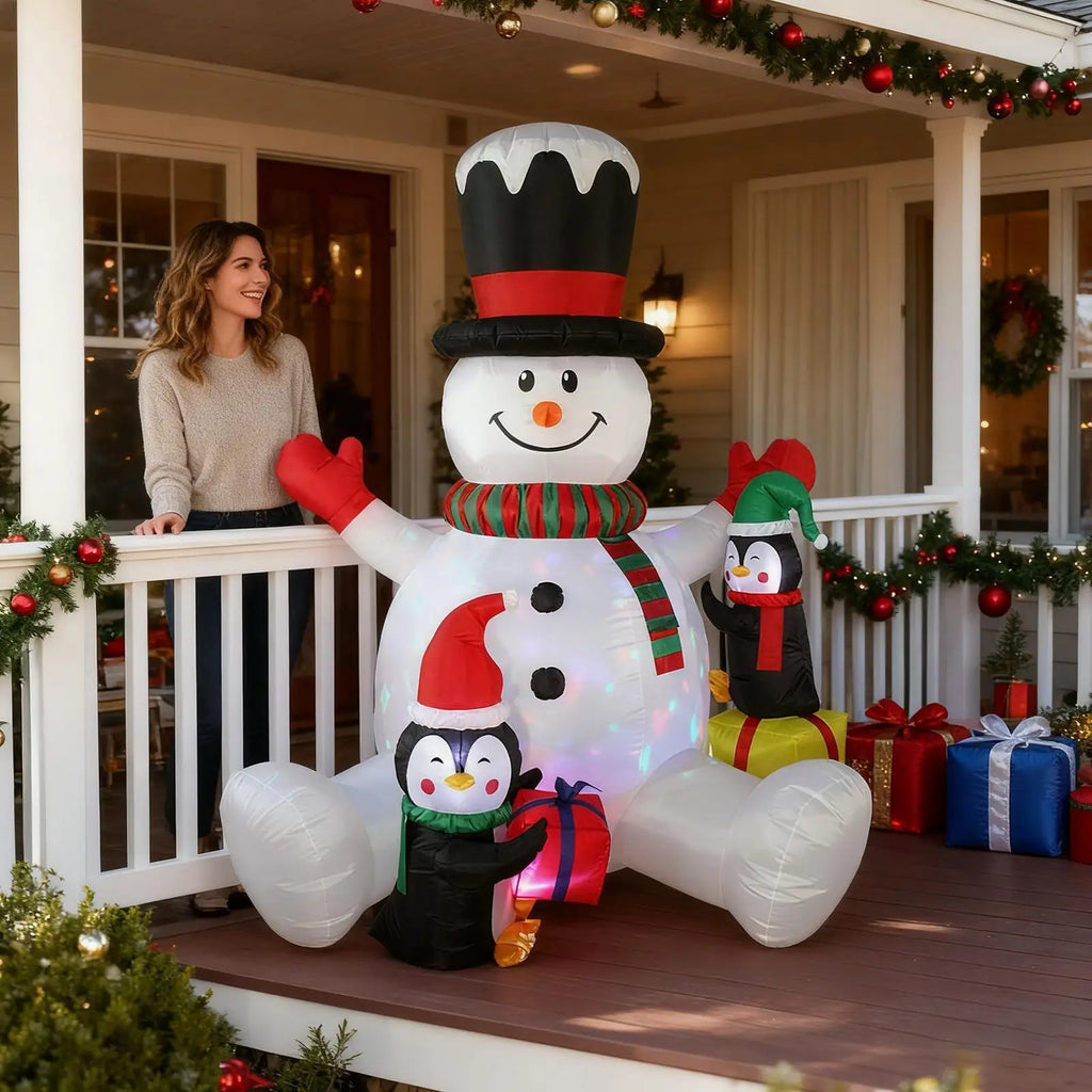 Christmas Inflatable Outdoor Decoration 7ft Waterproof Night Lighting