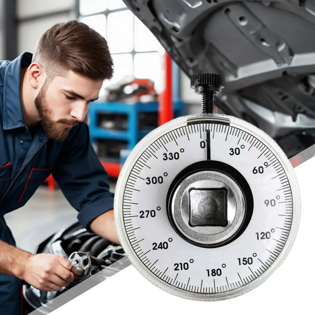 Torque Wrench Torquemeter Dial Hand Tool Auto Service Equipment Garage Calibrated In Degrees Automotive Tools Car Repairing Zpaxo