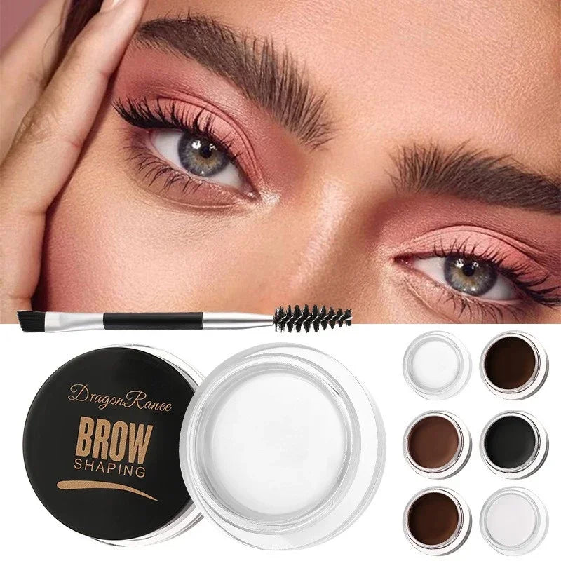 Matte Brown Black Wild Eyebrow Cream 3D Natural Tint Eyebrow Enhancers Gel Wax Waterproof Lasting Eye Makeup Cosmetic Tools Zpaxo
