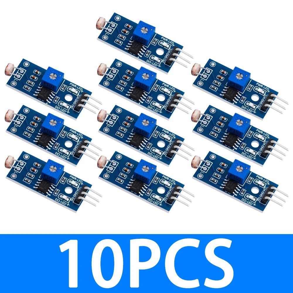Light Intensity Detection Module - Photosensitive Brightness Resistance Sensor for Arduino Zpaxo 10pcs