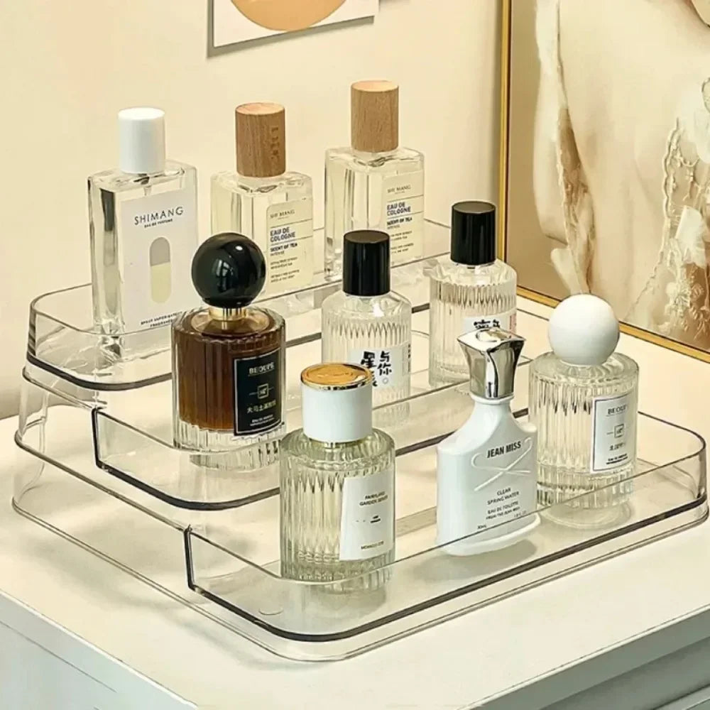Desktop Perfume Shelf Bathroom Makeup Organizer Perfume Aromatherapy Organizer Skin Care Product Storage Rack Organizer Zpaxo