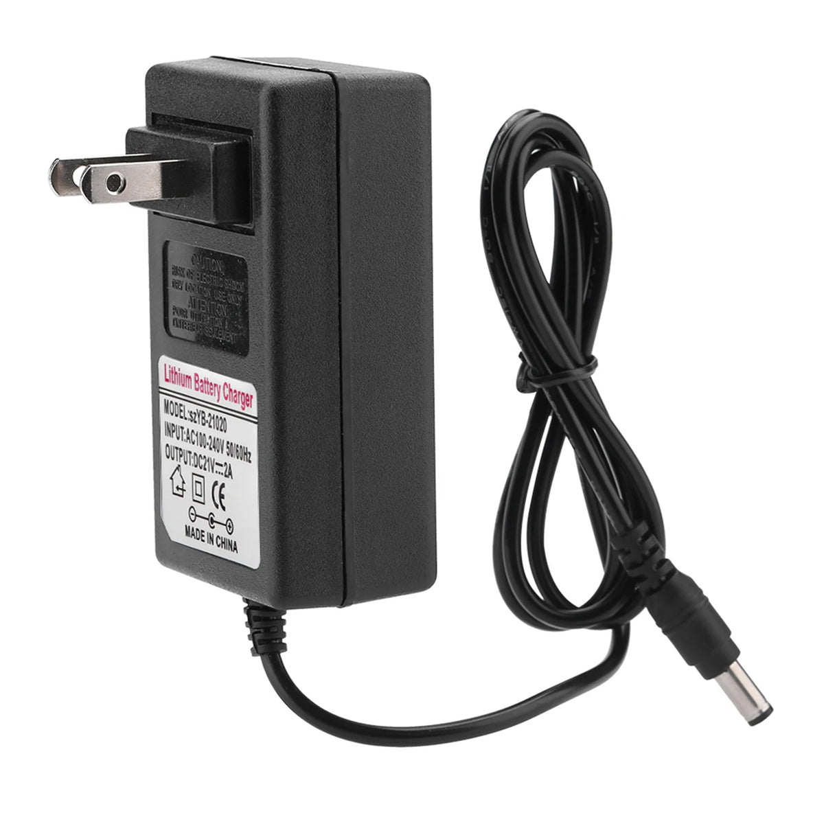 AC 100-240V DC 21V 2A Safe Charge Power Supply Adapter Lithium Ion Zpaxo US