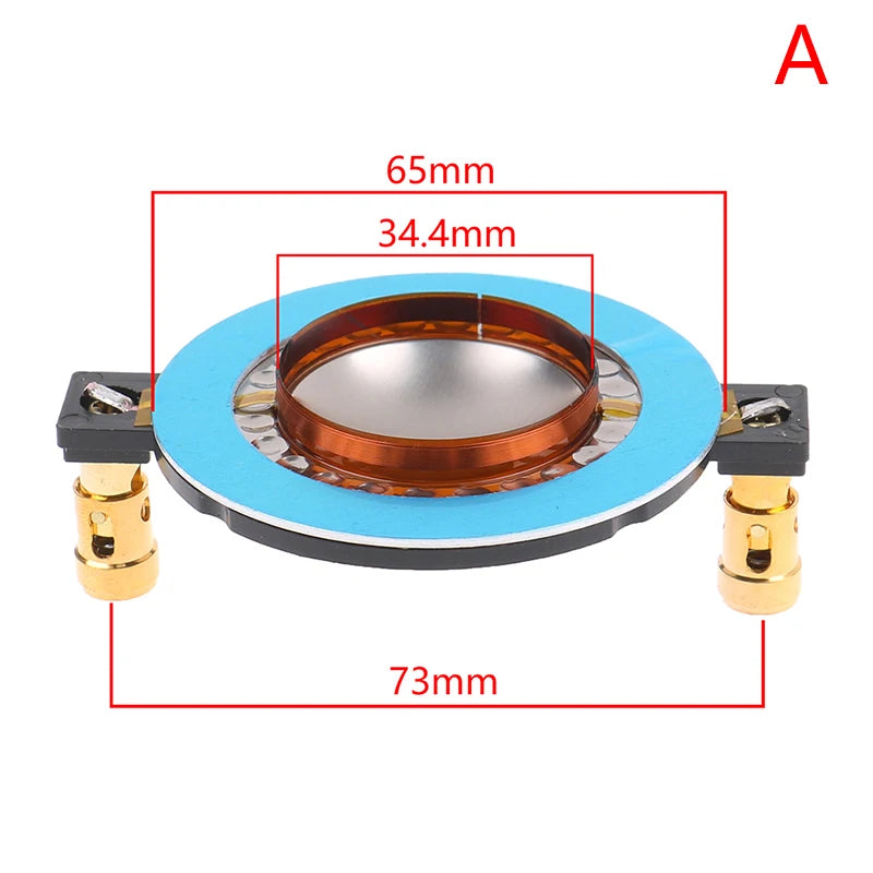 34.4 44.4 51.3 72.2 74.5 Core Tweeter Voice Coil Membrane Titanium Film Treble Speaker Repair accessories DIY Parts Zpaxo 34.4mm