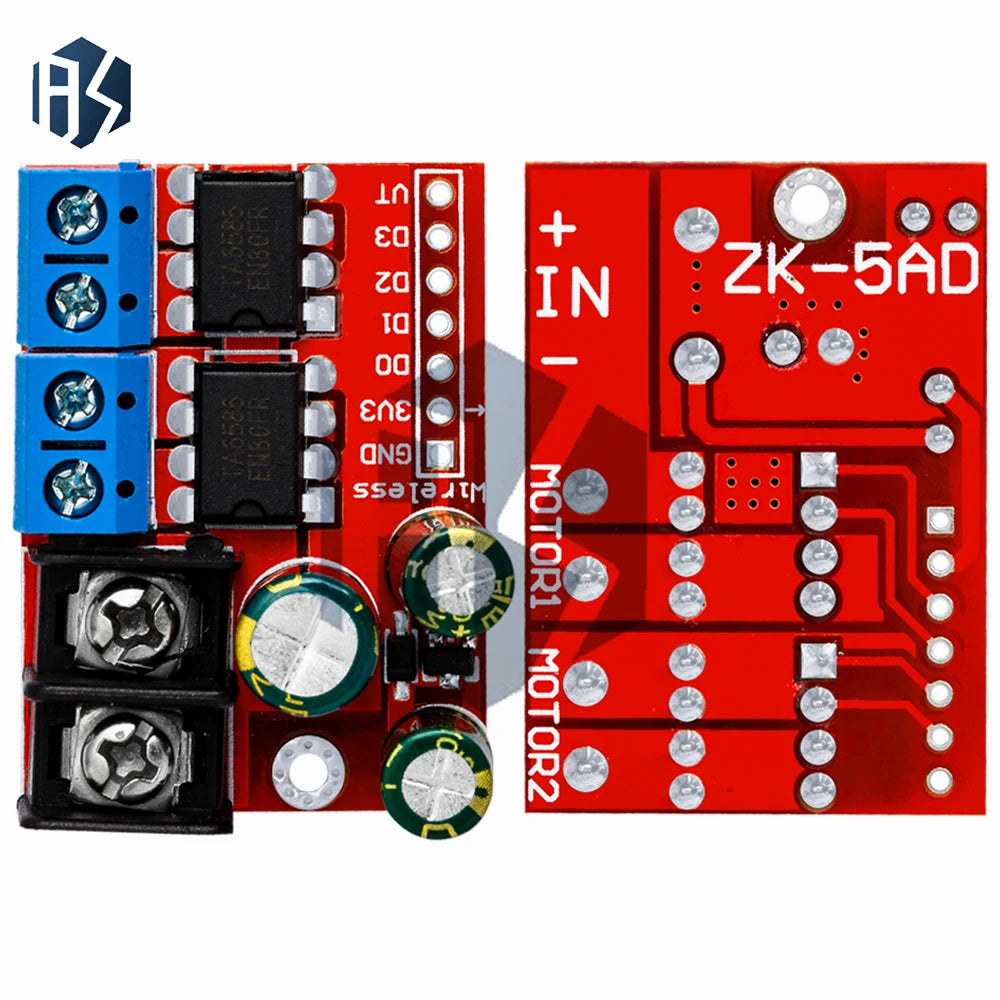 H Bridge Remote Control 5A 3V-14V Dual DC Motor Drive Module Voltage Zpaxo