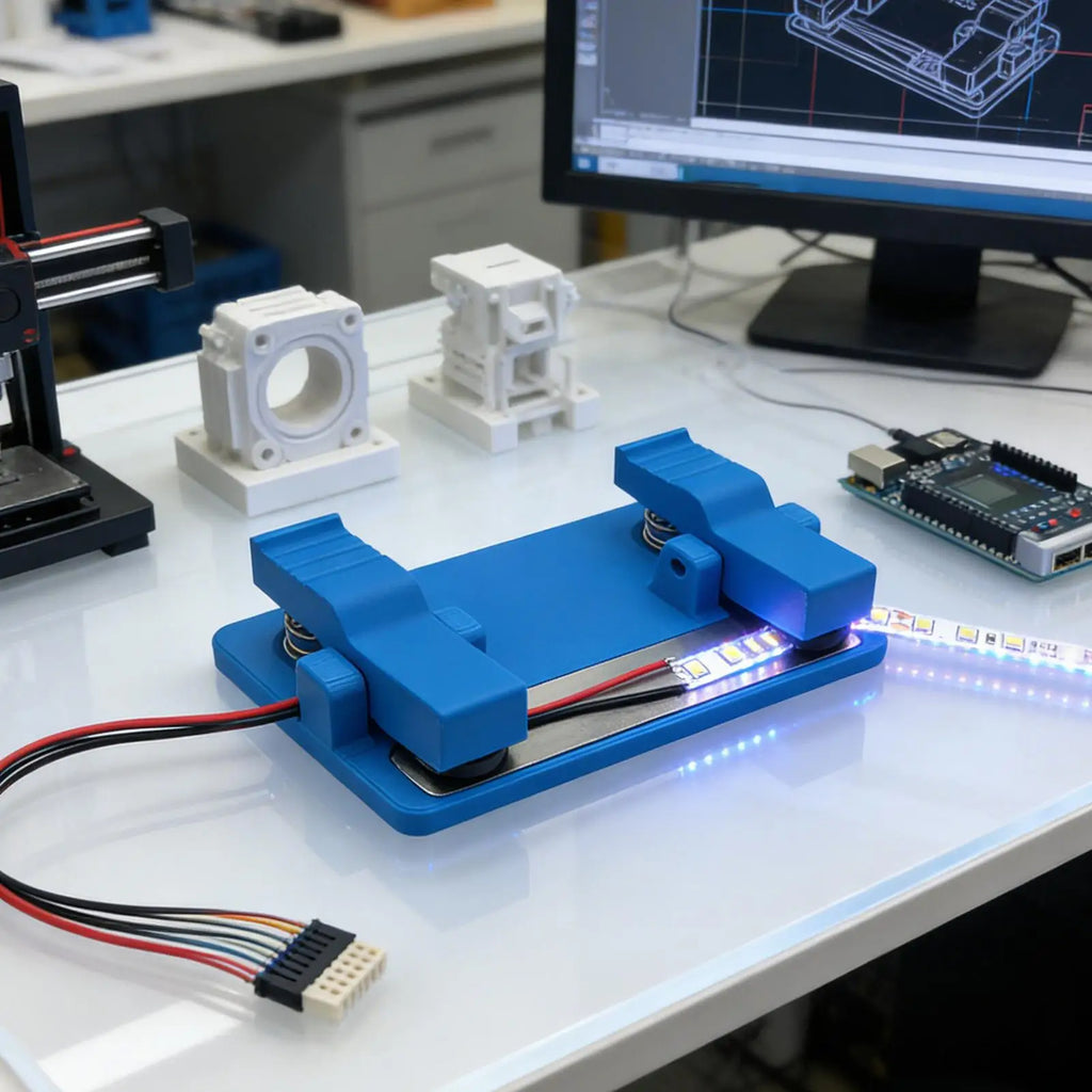 LED Soldering Station Lighted Circuit Board Holder Non Slip Base