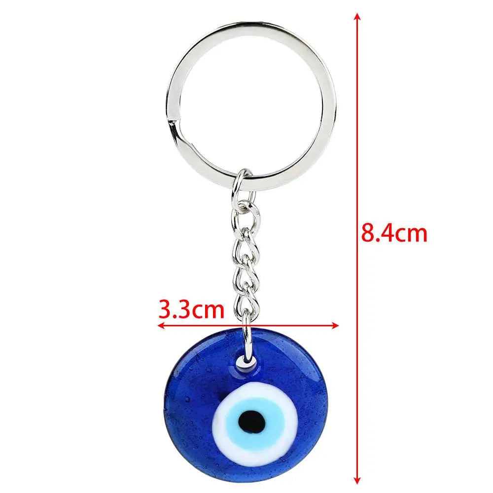 Fashion Greek Pendant Charm Gift Turkish Blue Eye Keychain Accessories Zpaxo